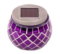 Solar Light Solar Glazed Lamp, Garden Lamp, LED Outdoor Lawn Garden Glass Jar Lamp, Energy-Saving Lamp Water Proof (Size : Purple)