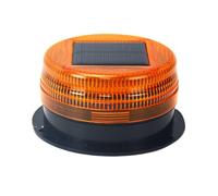 Solar Light, Warning Lamp, LED Beacon, Magnetic Base Design, Waterproof ABS Material, Ideal for Construction Traffic Factory Use, 3.94x2.36 Inches, Yellow Color, 1 Piece