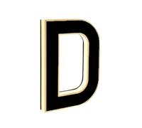 Solar Lighted House Numbers for Outside, 6.7/9 Inch Waterproof LED Illuminated Address Sign, Solar Powered Backlit Modern House Numbers, Easy Install for Home Yard Exterior (#D,6.7 in)