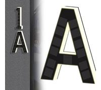 Solar Lighted House Numbers for Outside House Numbers Plaques with Solar Lights Light Up Waterproof Door Number Plate Signs Modern Houses Number Light for Houses