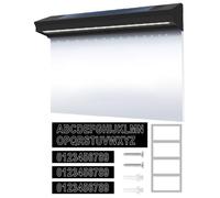 Solar Lighted House Numbers, Waterproof Solar Powered 2-Mode Illuminated Numbers, Outdoor Yard Home Number with Energy Efficient LED, Compact Weatherproof Design, Heat Resistant Metal Grid