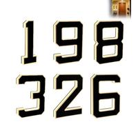 Solar Lighted Numbers For Outside 6.7Inch Light Up LED Address Numbers Signs For Large Illuminated Exterior Modern Light 1pc 300mAh Decorations Home