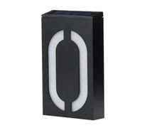 Solar Lights Black House Number LED Exterior Fence Apply To Villa Hotel Solar Outdoor Porch Logo Light 1Pcs(0)