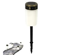 Solar Lights for Cemetery, Shabby | LED Flameless Lamp for Cemetery - Waterproof Frameless Memorial Patio and Garden Decoration Cemetery Light Pile Charges 6-8 Hours in Direct Sunlight
