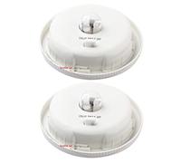 Solar Lights Garden Lamp,KINGCOO 8cm Replacement Top with LED Light Bulb Lamp Solar Panel Lantern Lid Replacement Part for Hanging Lanterns Outdoor DIY Table Lamps Patio Decoration (2PCS)