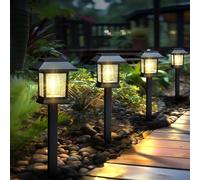 Solar Lights Outdoor,12 Pack Waterproof Solar Garden Lights, Auto On/Off Solar Pathway Lights for Your Garden, Landscape, Path, Yard, Patio, Driveway,Walkway Decor