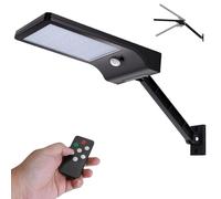 Solar Lights Outdoor, Angle Adjustable Solar Security Lights Remote Control Solar Wall Light IP65 Waterproof Solar Powered Lights, Dimmable Motion