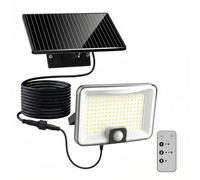 Solar Lights Outdoor, CdTe Solar Panel(15% Higher Low-Light Efficiency)Motion Sensor Solar Wall Light, 1000LM Super Bright, Split security lights, Remote Control, IP65 Waterproof for UK Front Door
