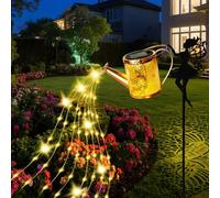 Solar Lights Outdoor Garden Decor - Watering Can Lanterns Hanging Garden Decorations, Solar Powered Birthday/Mothers Day Gifts Women, Waterproof LED Patio Yard Lights