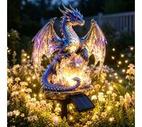 Solar Lights Outdoor Garden Dragon Lights |Waterproof Outdoor Garden Stake Statue Lamp, Pathway Ornament Decor for Halloween Garden, Patios & Walkways, Unique Gift for Dragon Lovers，1pc