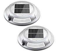 Solar Lights Outdoor Garden Dual-Use Deck Lawn Lights Solar Powered Waterproof Light For Step Driveway Ground Sidewalk Road Stair Pathway Lawn Patio Yard Garden(Warm White& Cool White) (4) (2)