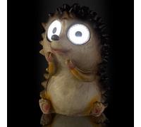Solar Lights Outdoor Garden Hedgehog with Illuminated Eyes Wireless Automatic Solar Light Garden Ornament 6-8 Hours Light Output