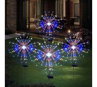 Solar Lights Outdoor Garden Led Solar Powered Light Lamp Diy New Mixed Color 4Pcs