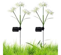 Solar Lights Outdoor - Solar Garden Light | Solar Powered Landscape Lights | Solar Lights Outdoor, Set of 2 Reusable Gardening Supplies, Pair Lighting Accessories