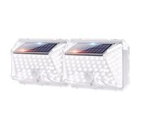 Solar Lights Outdoor, Solar Security Lights 270° Wide Angle Solar Wall Light, IP65 Waterproof Solar Powered Lights, 3 Modes Solar Motion Sensor Lights, Solar PIR Light for Door Fence Garden 2 Pack