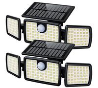 Solar Lights Outdoor Waterproof, Motion Sensor Flood Outside Lights with 2500LM High Brightness 270° Wide Angle, Outdoor Solar Lights IP65 for Yards, Patio, House, Garage (Non-Remote,2 Pack)