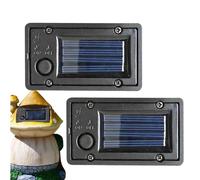 Solar Lights Replacement Top - 2 Piece Waterproof Replacement Set | Automatic Outdoor Power Supply | Universal DIY Solar Light Parts for Patio, Yard, Pathway, Lawn, Garden & Decorative Lighting