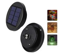Solar Lights Replacement Top Panel Lantern: Warm White and RGB 2 Light Settings for 7cm Solar Lantern Light Replacement Tops- 2 Pack