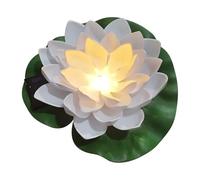 Solar Lilly Flower Light - Floating Pond Lamp, Color-Changing LED Water Lily for Garden Pool Decor, Waterproof | Solar Floating Lights, SolarPowered EVA Foam Flower Light