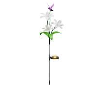 Solar Lily Lights, Waterproof Garden Decor, Realistic Flower Stakes Decor