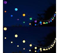 Smart Solar SuperBright Multipower Festoon String Light - Set Of 30, Multi