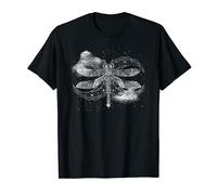 Solar Luna Boho Stargazer Astrology Dragonfly Crescent Moon T-Shirt