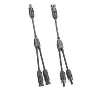 Solar Male Female Connector Replacement Electrical Photovoltaic Panel Cable Wire Connector 1 to 2/3 / 4 Adapter 30amp Waterproof Tinned Coppers Cable
