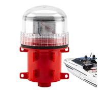 Solar Marine Flare Kit - Waterproof Portable Signal Light, Red Strobe Survival Device, 3.54x5.83in ABS+PC Construction | Safety Tool for Yachts Boating Kayak Outboard Distress Alert