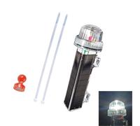 Solar Marker Light with Clear Housing and Solar Power for Boat Side Marking, Net Placement, Buoy, and Outdoor Warnings Marker Light Boat Fishing Net Aquaculture Buoy Outdoor Warning Tie on Lamp Lamp
