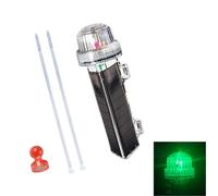 Solar Marker Light with Clear Housing and Solar Power for Boat Side Marking, Net Placement, Buoy, and Outdoor Warnings Marker Light Boat Fishing Net Aquaculture Buoy Outdoor Warning Tie on Lamp Lamp