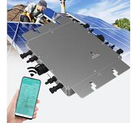 Solar Micro Inverter 1200W Grid Tie IP65 Waterproof Automatic Voltage Identification Aluminum Alloy for Multifunctional Solar Applications