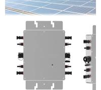 Solar Micro Inverter,120V 230V Auto Identifies Multifunctional MPPT Pure Sine Wave DC to AC Solar Inverter,Self Cooling,Remote Operation,Waterproof IP65, for 22~60V Solar Panels and Batteries(1400W)