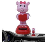 Solar Motion Figures - Dancing Toy Models, Cute Dashboard Ornaments | Festival Theme Animated Figurine Charm Display, Cartoon Solar Powered Character Motion Ornament Set for Car Home Tabletop Use