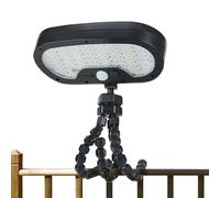 Solar Motion Lights Outdoor - Waterproof Fence Lamp, 1 Flexible Octopus Tripod For Rapid Mounting, Automatic Security Sensor With High Lumen Glow, Exterior Gear, Versatile Beam For Deck, Yard And Path