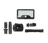 Solar Motion Sensor Led Light, 3-In-1 Outdoor Clip Light With Tripod & Remote Control