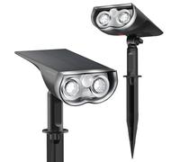 Linkind Solar Outdoor Motion Sensor Lights, IP67 Waterproof Solar Powered Security Lights, Solar LED Pathway for Garden Driveway Fence, 6500k Cold White, 2 Pack