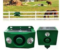 Solar Motion Sensor Lights with Alarm, Flashing Warning Lights for Outdoor Use - Loud Volume Security Lighting for Farms, Orchards, and Barns