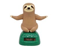 Solar Motion Sloth Decor - Auto Wobble Dashboard Figurine, Funny Swinging Animal Car Ornament With Light Powered Movement | Cute Stress Relief Feature, Continuous Gentle Shake, Universal