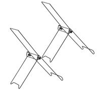 Solar Mount - 2 Pieces Portable Folding Solar Panel Rack, Foldable Metal Quick Setup Rack, Durable Solars Power Accessory | Garden Outdoor Travel Camping for Garden Travel Camping