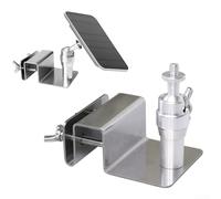 Solar Mount, Adjustable Stainless Steel Solar Panel Camera Mount, Easys Install Long-Lasting Mini Solar Panel Home Camera Bracket