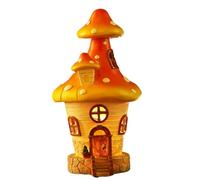 Solar Mushroom House - Mushroom Shed for Garden, Outdoor Garden House, Solar Shed | Wooden Mushroom House, LED Lighting, Decorative Shed for Garden, Deck, Patio