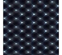 Solar Net String Lights,KINGCOO Waterproof 1.5Mx2M 120LED Net Mesh Solar Powered Fairy Icicle String Lights for Outdoor Indoor Garden Christmas Wedding Party Decorations (White)