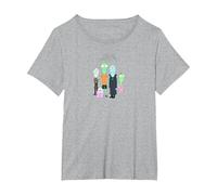 Solar Opposite Korvo Terry Jesse Yumyulack T-Shirt, Women's Plus, Heather Grey, 2X