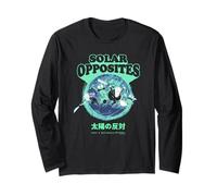 Solar Opposites Shlorp Warrior Pose Retro Logo Cartoon Long Sleeve T-Shirt