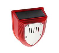 Solar Outdoor Alarm, Dog Barking&Gunshot Sound, 3 Work Modes Strobe Light With USB, 95 * 80CM, For Home, Villa, Yard, Chicken Coop, Farm(B)