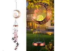Solar Outdoor Garden Ornaments - LED Light Stakes for Memorial Decor - Powered Fairy Lights for Patio, Balcony, Yard, Lawn
