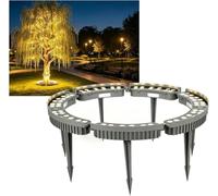 Solar Outdoor LED Tree Lights, Warm White Ring-Shaped Lights for Gardens, Yards, Paths, and Patios - 5M Length, Waterproof for Year-Round Use