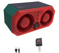 Solar outdoor motion sensor alarm: Comboss Barking dog motion sensor,motion sensor dog barking sound with 2*130db Noise Maker & 13LED strobe light support Recording,dog barking alarm for home security