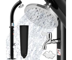 Solar Outdoor Shower Bow Black 20L 71ft