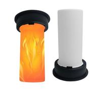 Solar Outside Light - 7cm Ip44 Flame Lamp Replacement 2 Pack | Outdoor Garden Patio Lantern Solar Light Tube with Flickering Led | Waterproof Hanging Lawn Ambient Lights Accessory